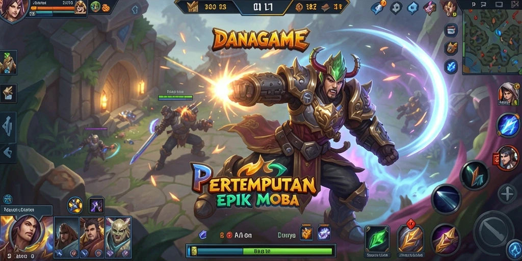 Tampilan gameplay seru dan strategis di DANAGAME.