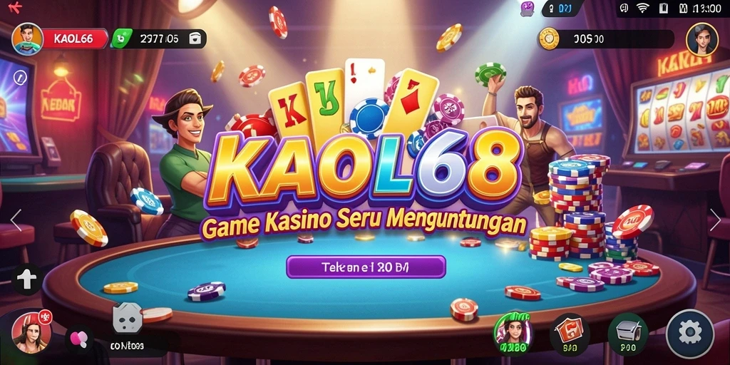Tampilan menarik dari permainan Kasino di KAOL68.