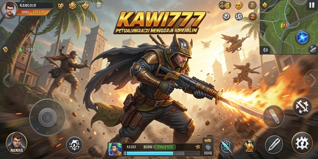 Tampilan gameplay seru dari KAWI777 dengan aksi mendebarkan.