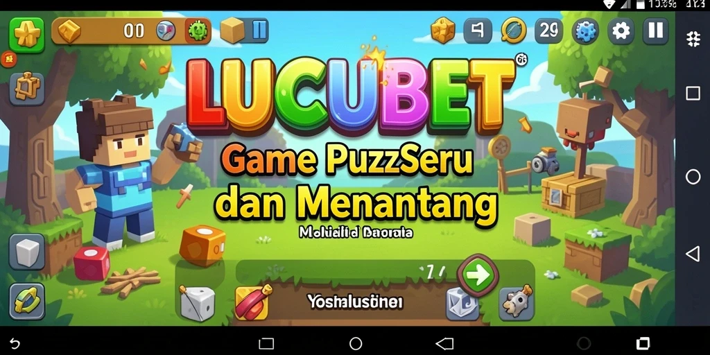 Screenshot LUCUBET menampilkan gameplay puzzle yang menarik.