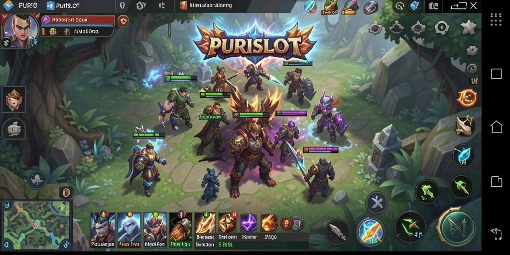Tampilkan gameplay epik dari PURISLOT yang memukau.