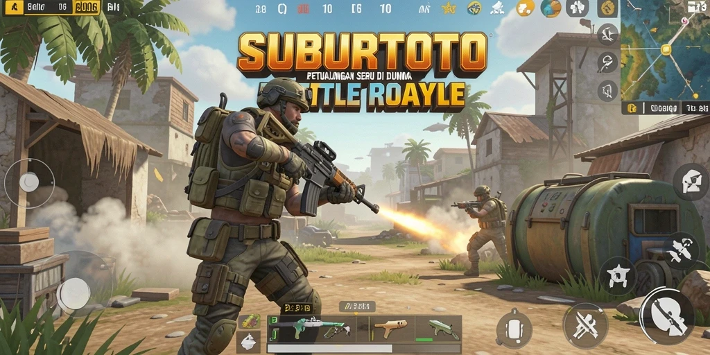 Gameplay seru SUBURTOTO di arena Battle Royale.