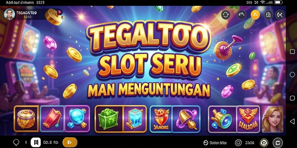 Gameplay TEGALTOTO menampilkan gulungan slot yang menegangkan dan berwarna-warni.