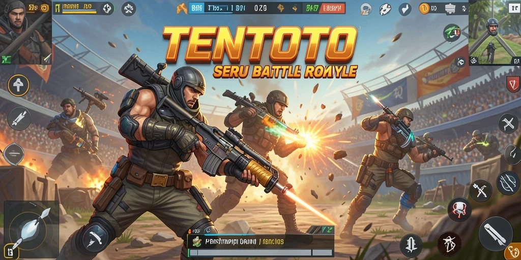 Gameplay intens di TENTOTO dengan pertempuran mendebarkan.