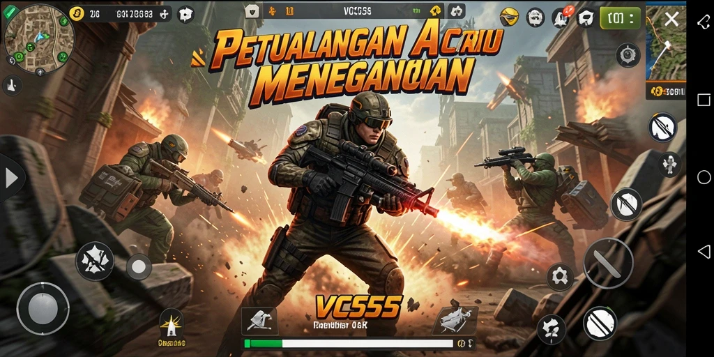 Tampilan screenshot VC55 yang menampilkan gameplay menegangkan dan aksi seru.
