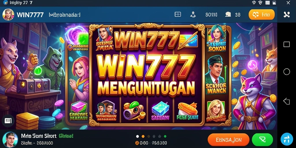 Tampilan gameplay seru dari permainan Slot WIN777.