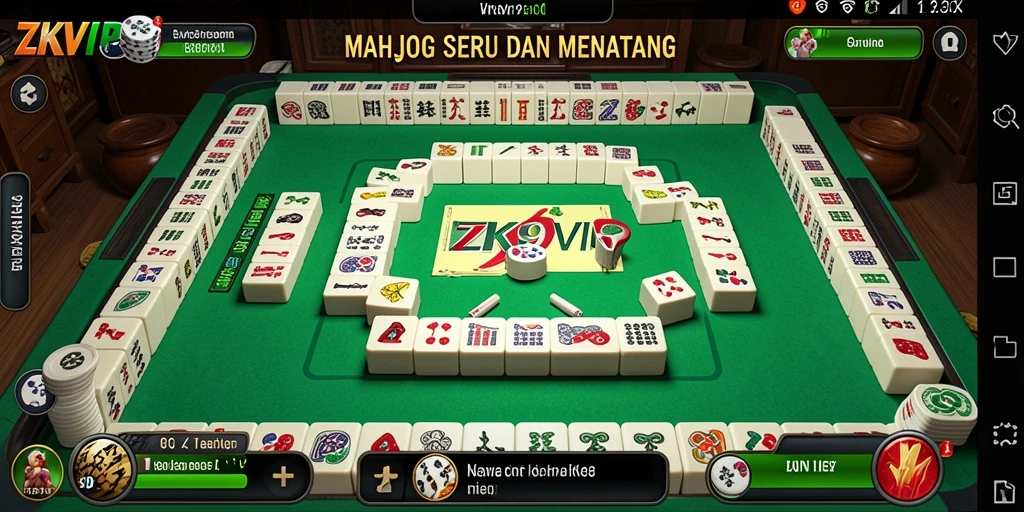 Tampilan gameplay seru dari ZK9VIP yang penuh tantangan Mahjong.