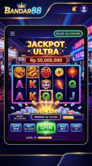 Menu navigasi simpel dalam aplikasi bandar88 memudahkan pengguna.
